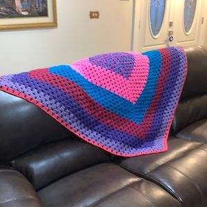 Hand crochet quilt/throw